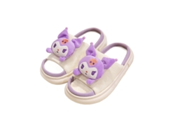 Pantuflas de lino para interiores con suela antideslizante, estilo lindo anime de ojos grises CHABERLU (para hombre)