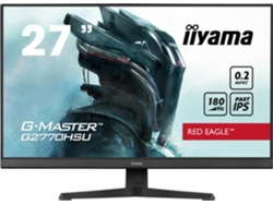 Monitor de ordenador Iiyama G-master G2770hsu-b6 de 68,6 cm (27"), resolución Full HD de 1920 x 1080 píxeles, pantalla LCD negra.