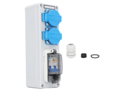 Distribuidor De Energía Para Construcción Pared 250v 16a Rcbo Rcd Con Interruptor De Fuga 230v 40a