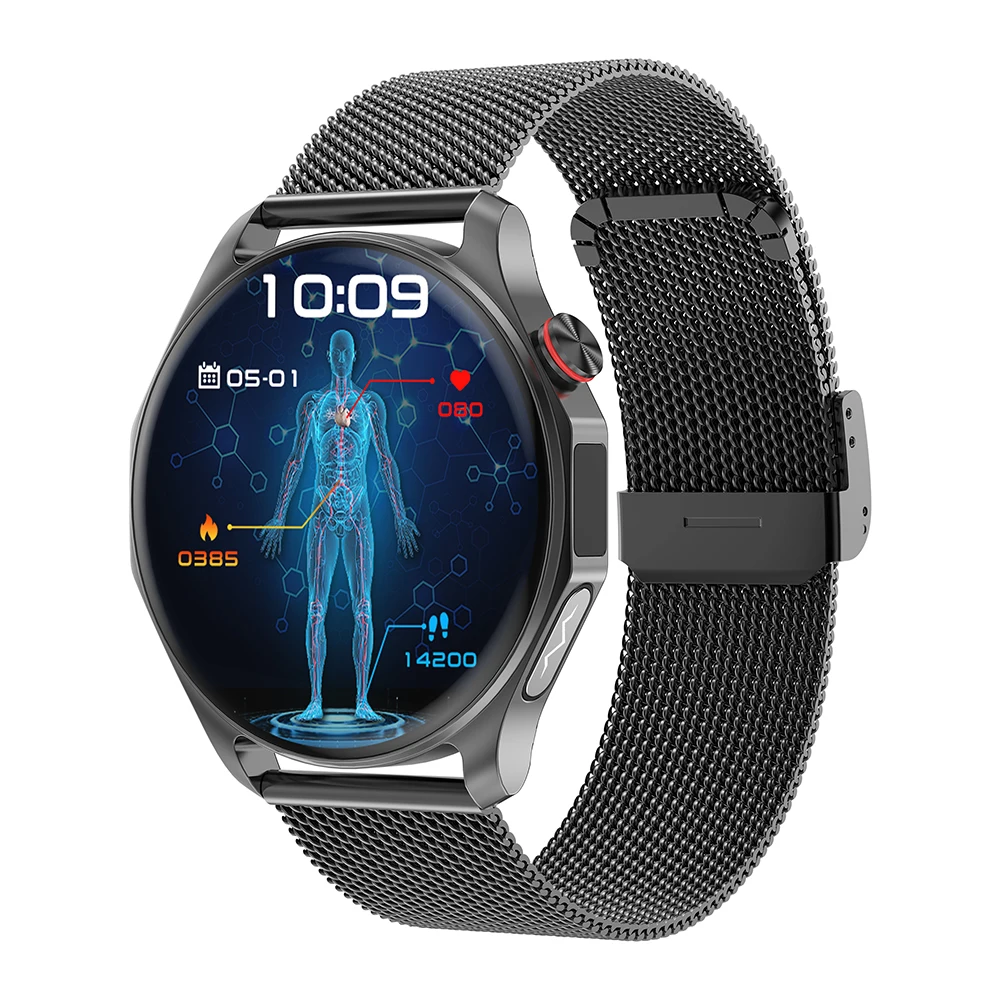 Reloj Inteligente De Salud Con Pantalla De 1,43 Pulgadas Y Función De Electrocardiograma (ecg) (acero Negro)