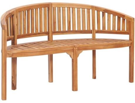 Banco de jardín VIDAXL Marrón Madera (151x62x86 cm)