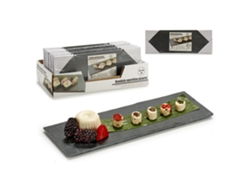 Mesa rectangular para aperitivos, 10x30cm