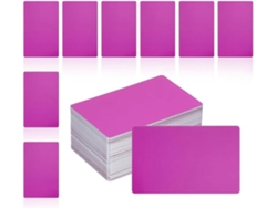 200 Tarjetas De Visita Metálicas En Blanco, 1/64 De Pulgada De Grosor, 3,4 X 2