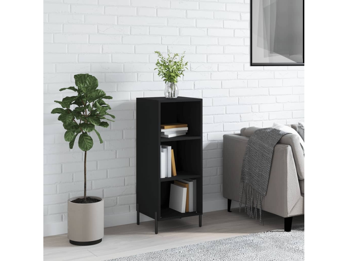 Lovely Home Aparador 34,5X32,5X90 Cm Madera Procesada Negro