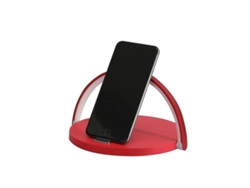Lámpara de mesa LED Lámpara de lectura Lámpara de noche con cargador inalámbrico rápido (rojo)
