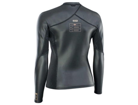 Camiseta Manga Comprida Neo Zip Top 2/1 Mm Skin Mulher Preto Mion