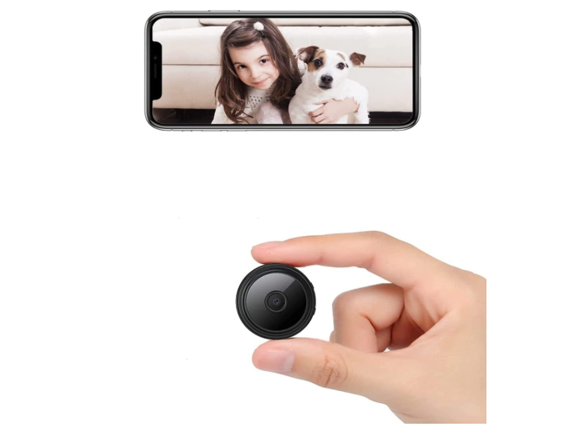 Mini cámara inalámbrica Wifi para niñera, cámara HD 1080P, cámara de seguridad para el hogar, color negro Yizhood