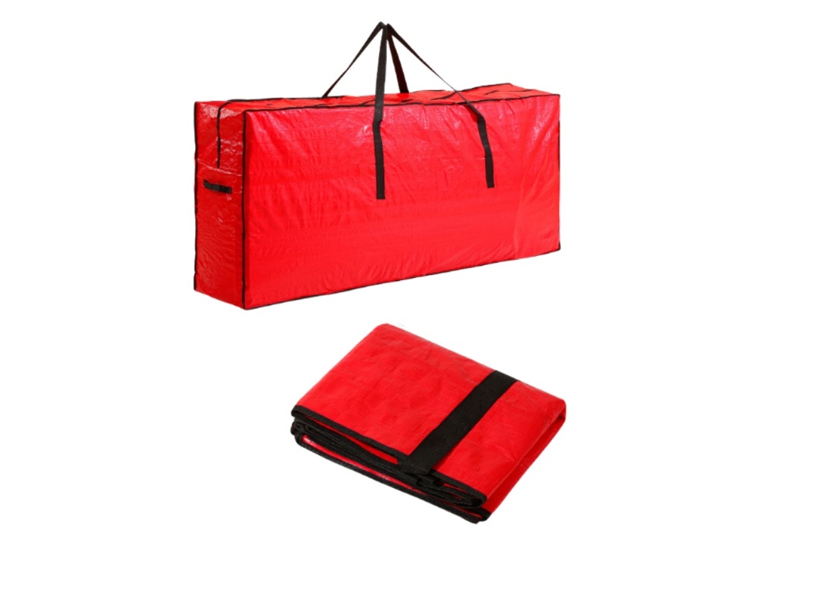 Bolsa impermeable para guardar adornos y árboles de Navidad, tamaño grande