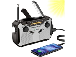 Radio solar portátil alimentada por energía renovable, equipo de rescate STELASPLEN.