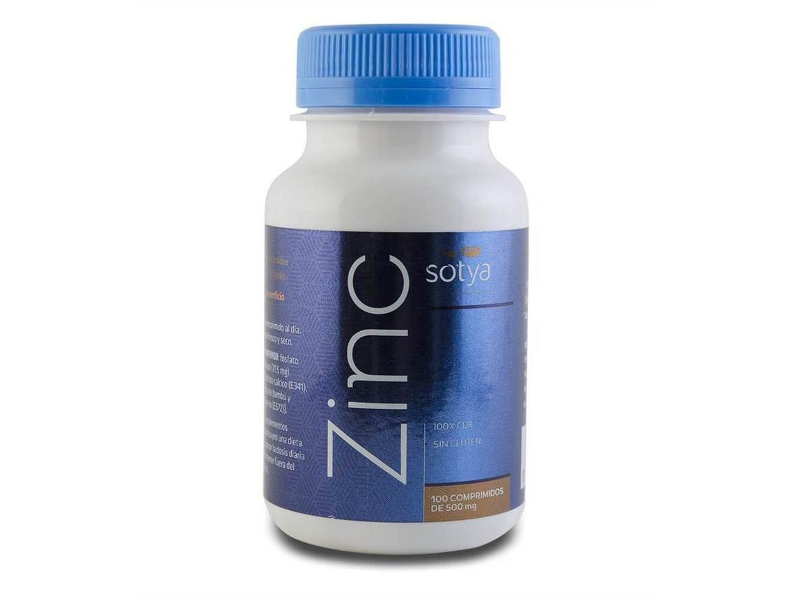 Complemento Alimentar SOTYA Zinco (100 comprimidos (500mg))