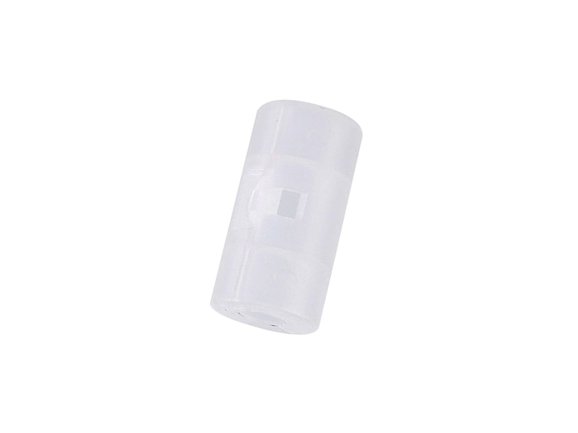 Adaptadores De Pilas Aa A C (4 Unidades), Convertidor Práctico, Material Ecológico, Blanco Translúcido.
