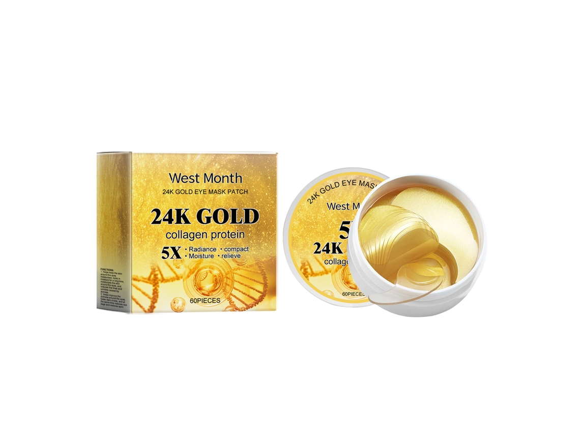 Parche antiarrugas para mascarilla y gafas, oro de 24 quilates