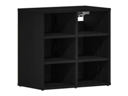 Zapatero de roble negro 52 x 30 x 50,5 cm MAISON EXCLUSIVE