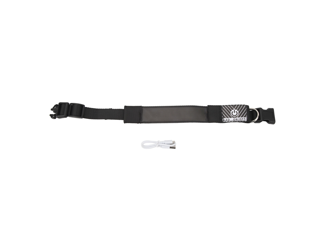 Collar Led Recargable Y Programable Para Perros Con Luces Intermitentes Y Conexión Bluetooth - Rojo