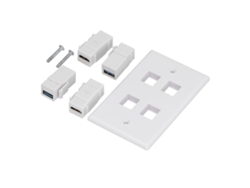 2026 Store-placa De Salida De Pared Con 2 Puertos Usb3.0 Y Hdmi Para Audio Y Video, Accesorio Para Hogar