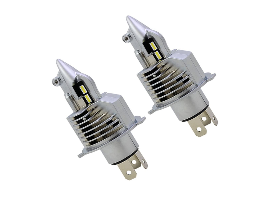Lâmpadas Led H4 30w, 2 Unidades, Ultrabrilhantes Para Faróis De Carro.
