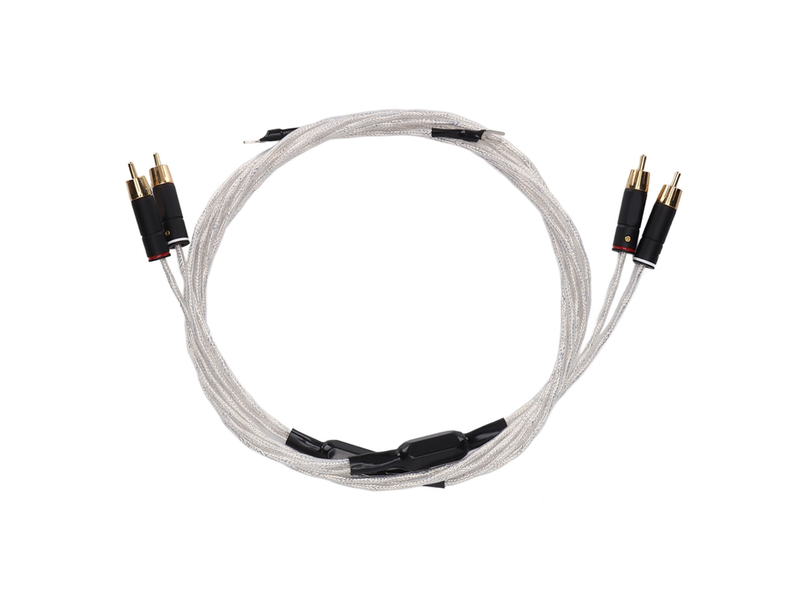 Cabo Rca Xangsane Xs-0608 2rca Macho Para Macho Estéreo Com Fio De Terra Para Audiófilos Lp 1m