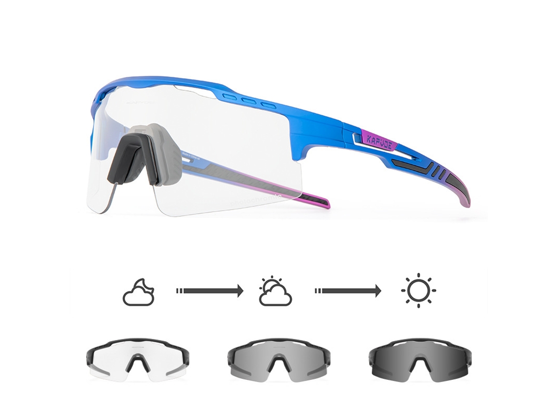 Gafas fotocromáticas MDUG para ciclismo, running, uso diurno y nocturno, protección contra el viento y la arena.