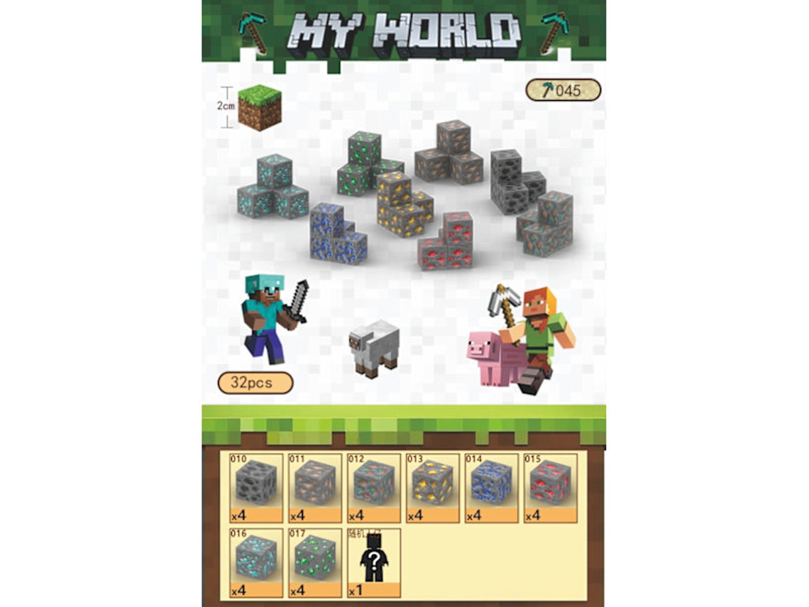 Juego De 32 Bloques De Construcción Magnéticos Con Forma De Mina De Mineral, Juguete De Construcción Para Niños.
