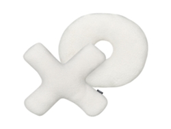 Cojines de las letras XO BELIANI Hesperis de Pelo sintético Blanco 51x51x4