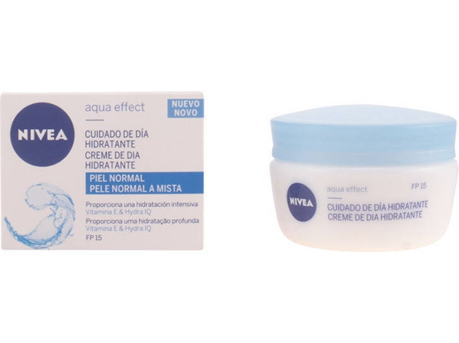 Crema Facial NIVEA Aqua Efecto Cuidado De Dia SPF 15 Piel Normal Misto (50 ml)