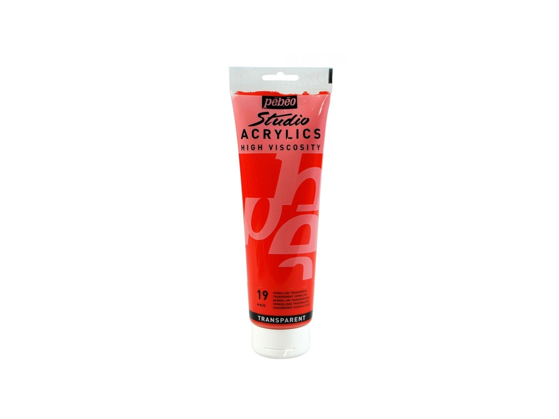 Tinta Acrílica PÉBÉO (Transparente - Rojo Rojizo - 250ml)