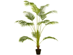 Palmera de areca artificial, 170 cm de altura, con 11 hojas, para decoración de interiores. Ø15x170 cm, Verde.