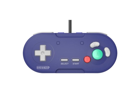 Mando Retro Gaming-Retro Bit Legacy Nintendo Gamecube Indigo Blue Conexión original
