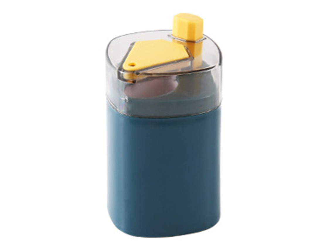 Dispensador Automático De Palillos De Dientes Reutilizable, Contenedor De Almacenamiento De Palillos De Dientes De Plástico Para Uso Doméstico, Azul