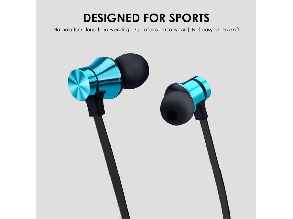 Auriculares Deportivos Inteligentes Bluetooth Intrauditivos Para Fitness, Ligeros, Resistentes Al Agua Y Al Sudor Con Imán.
