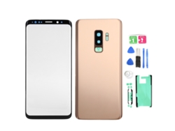Juego de cristal trasero y pantalla frontal de repuesto para Samsung S9+ G965 Gold (modelo 2026)
