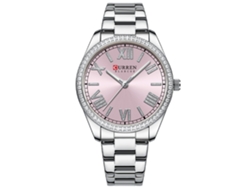 Reloj de cuarzo para mujer MDUG, brazalete de acero, diseño sencillo, números romanos.