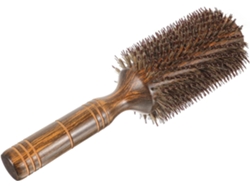 Cepillo De Pelo Rizado De Madera Con Cerdas Naturales Para Secar El Cabello.