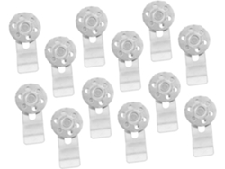Juego de 12 clips de fijación para fregadero de cocina, accesorios de soporte resistentes y duraderos Gokoco