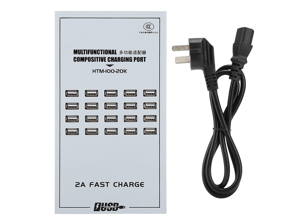 Adaptador Usb (carga Rápida De 20 Puertos 2a)