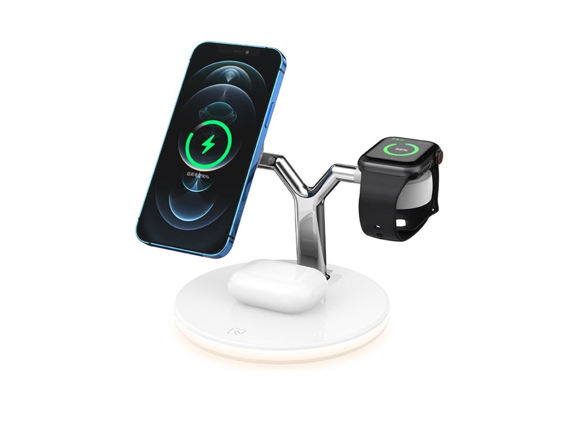 Cargador Inalámbrico (carga Rápida Inalámbrica De 15w, Magnético 3 En 1) Yue Xinghui