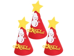 Gorro de Papá Noel para niños, decoración de fieltro, capucha TRUYUETY