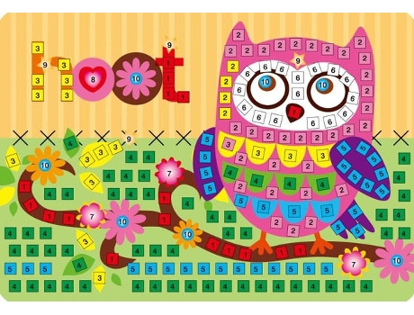 Hecho a mano 3d niños mosaico diy pegatinas de cristal arte - espuma eva juguetes educativos creativosQ5 SLOWMOOSE