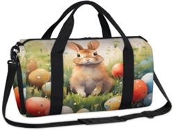 Bolsa de Pascua con diseño de acuarela, 45x21x23cm, tela de poliéster. Sin marca.