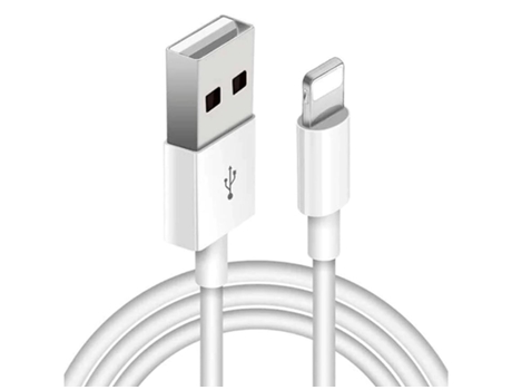 Cable Lightning 100Cm Con Certificado Mfi Para Apple Iphone 14 Pro Max Blanco