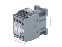 2026dz-contactor Ac 3 Polos 18a 1no 1nc Montaje En Rail Contactos De Plata Controlador Motor Bajo Voltaje 110v