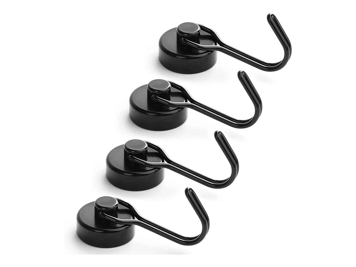 Gancho Para Puerta Al Vacío, Gancho Para Toalla De Baño, Juego De 4 (Negro) NICECEE