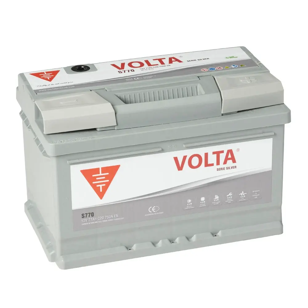 Batería de Coche 77Ah 750A EN Silver S770D VOLTA BATERIAS