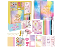 Kit De Diario Para Niñas, Set Cuaderno Divertido Materiales Arte El Rendimiento Escolar,