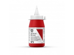 Pintura Acrilica Vallejo Studio 500 Ml (2 Rojo De Cadmio)