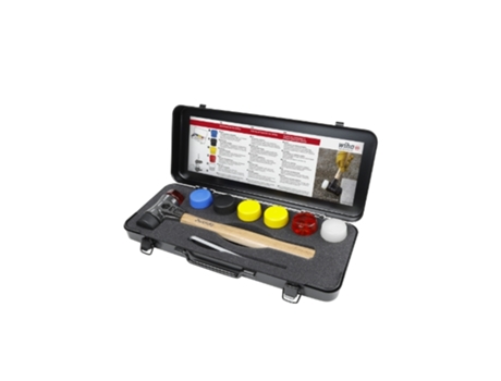 WIHA Juego De Martillos De Cara Blanda Safety Con Surtido De Cabezales, De 8 Unid., En Caja (44008)