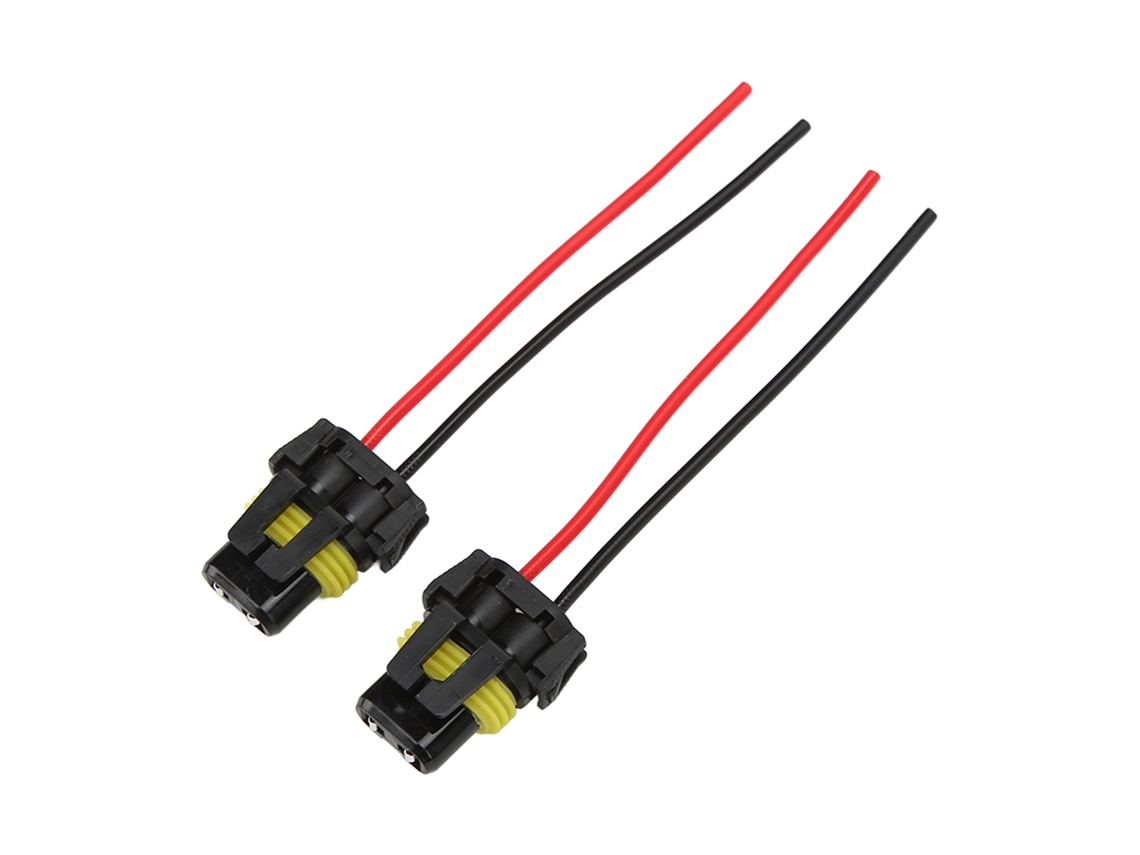 Conector De Faros 2pcs Cableado Harness Práctico Ligero Instalación Diy
