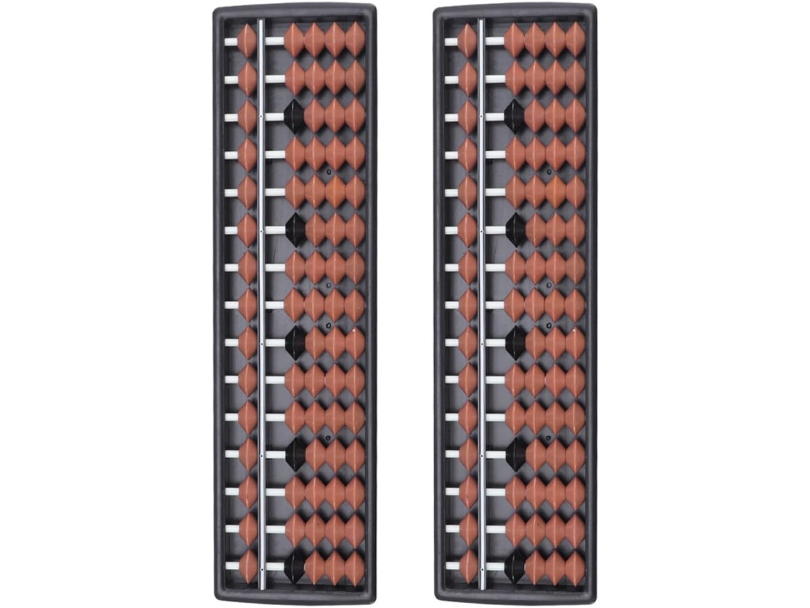 Juego de ábaco tradicional de 2 piezas para niños y niñas, ábaco móvil con columnas y cuentas, educativo para cálculos. CHABERLU