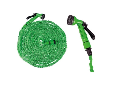 Manguera Agua Jardin Extensible de 10 a 30 Mt Flexible Con Pistola 6626004 TRADE SHOP TRAESIO