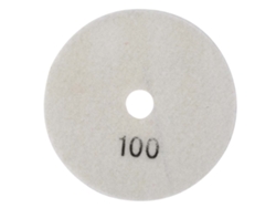 Disco De Pulido De Diamante De 4 Pulgadas Para Papel De Lija Húmedo De Granito Y Mármol, Grano 100.